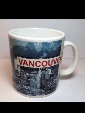 Starbucks VANCOUVER City Scenes Collector Series Mug 1999 Vintage  20oz.